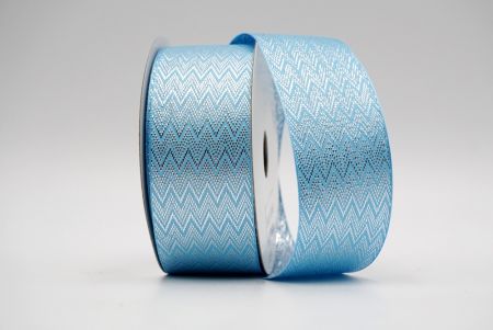 Baby Blue-Silver Zigzag Pattern Ribbon_K1767-608